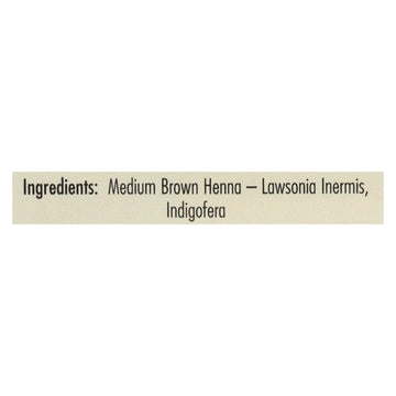 Rainbow Henna Hair Color & Conditioner Medium Brown 4 Oz