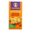 Annie's Organic Mac & Cheese Shells Aged Cheddar 6oz, 12ct