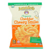 Annie's Homegrown Cheese Puffs Cheddar - Case Of 12 - 4 Oz