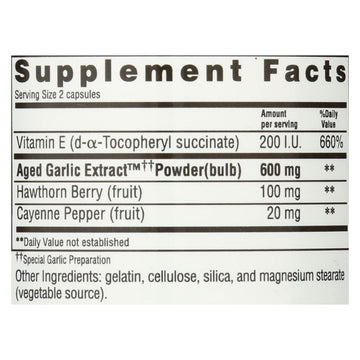 Kyolic Aged Garlic Healthy Heart 100 Capsules