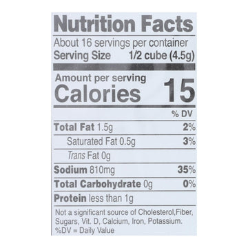 Edwards & Sons Natural Bouillon Cubes - Not Chick N, 2.5 Oz