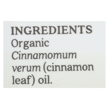 Aura Cacia - Organic Cinnamon Leaf - .25 Oz