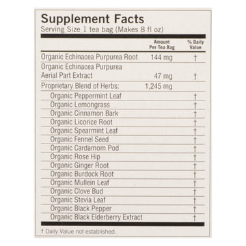 Yogi Echinacea Immune Support Tea, 16 Bags, Case of 6