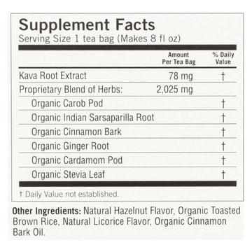 Yogi Kava Stress Relief Herbal Tea, Caffeine-Free, 6-Pack