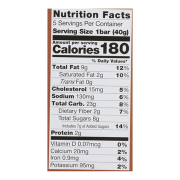 Pamela's Oat Choc Chip Coconut Bars - 6 Pack (1.41 oz)