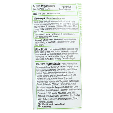 Alba Botanica Acnedote Face & Body Scrub - 8 Fl Oz