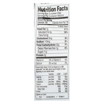 Newman's Own Organic Choc Chip Cookies, 7oz, Pack of 6
