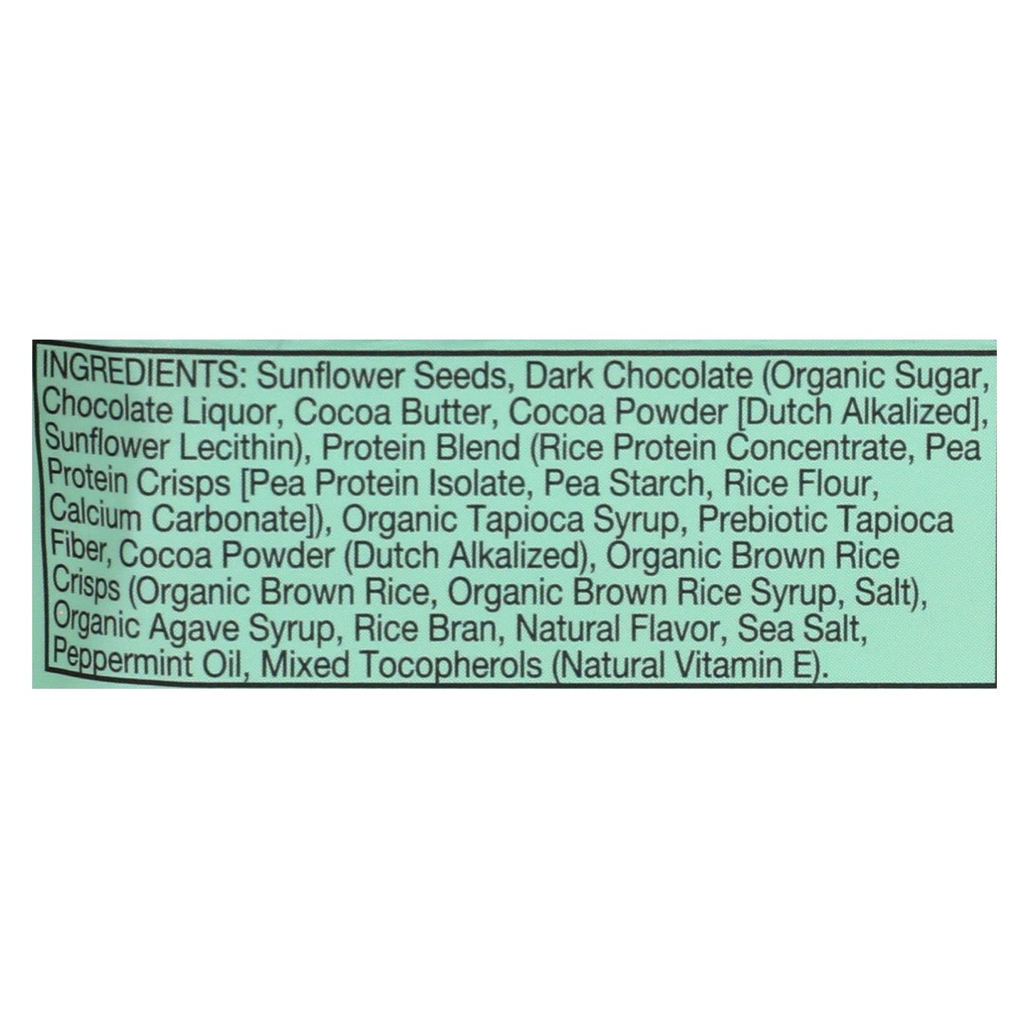 Zing Dark Chocolate Mint Bars, Nut-Free, 12 Pack