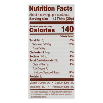 Simple Mills Sweet Thins Honey Cinnamon, 6 Pack