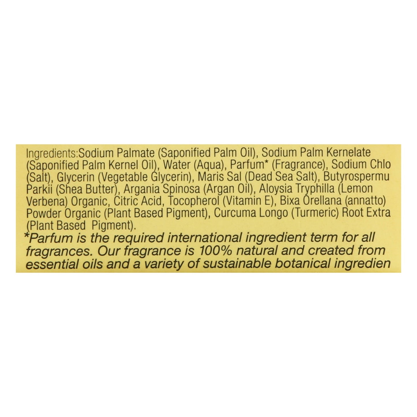 One With Nature Dead Sea Mineral Lemon Verbena Soap - 7 Oz