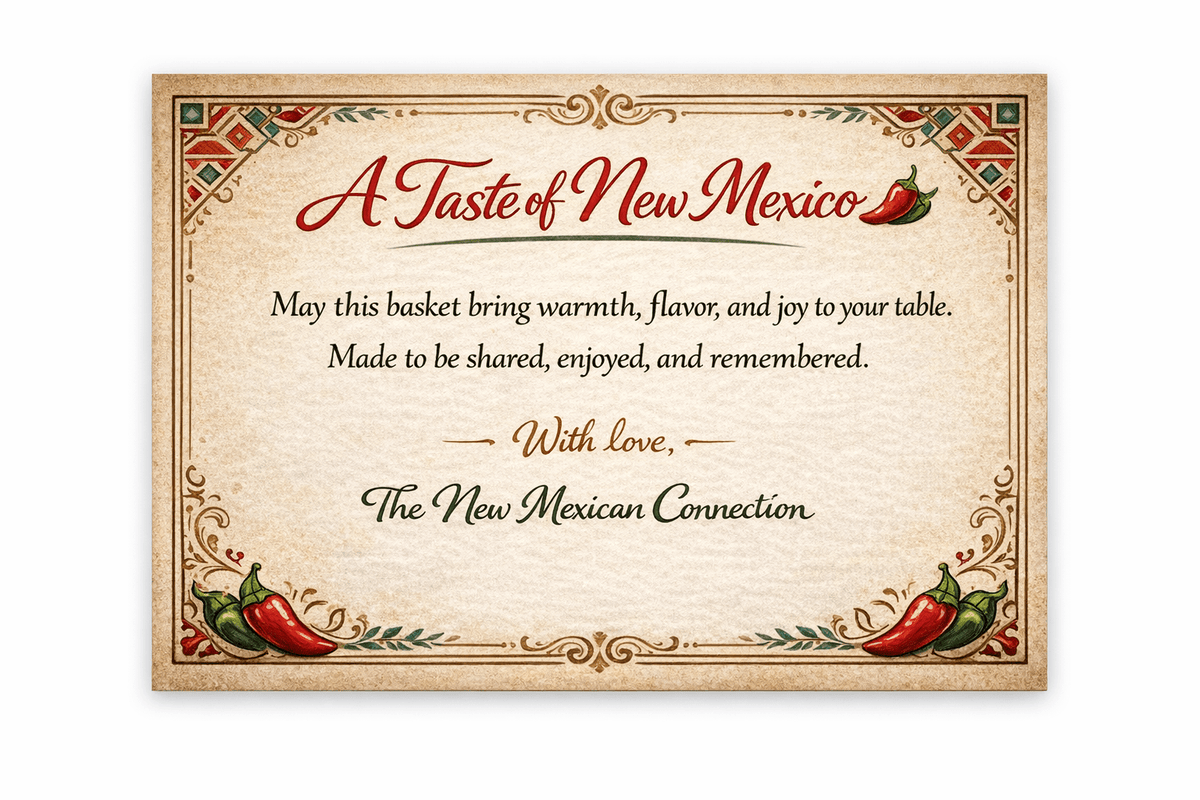 The New Mexican Connection New Mexico Gift Basket, Chile, Salsa & Seasoning Assortment