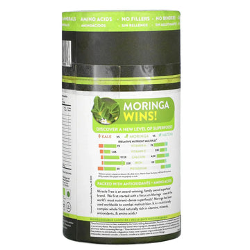 Organic Moringa Powder - 8oz Canister (0.5 lbs)