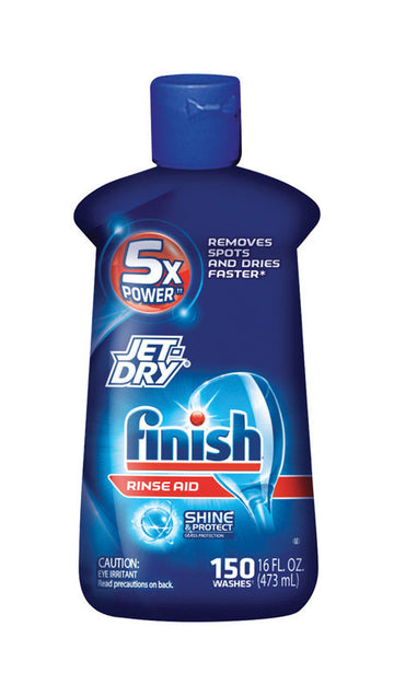 Finish Jet-Dry Rinse Aid, Dishwasher Rinse Agent & Drying Agent, 16 Fl Oz (Pack Of 1)