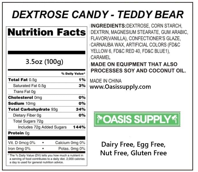 Oasis Supply Baby Shower Sprinkles & Sugar Shapes. Edible Decorations for Cakes, Cupcakes, and Cookies. Gender Reveal, Boy, Girl, and Neutral Party Baking Decorations (Teddy Bear - Brown)