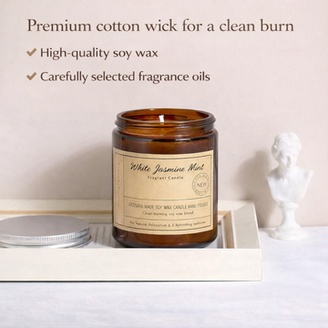 Cream / Palm Candle Fragrance Essential-Oil-Inspired Scented Candle, Low-Smoke Soy Wax Blend, High-End Aromatic Souvenir Candle for Home Décor, Gifting & Everyday Ambience