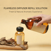 New Household Fragrance Refill Liquid 500ml Large Bottle, Indoor Flameless Fragrance Diffuser Refill with Rattan Sticks, Home Fragrance Ornaments and Aroma Diffuser Scents