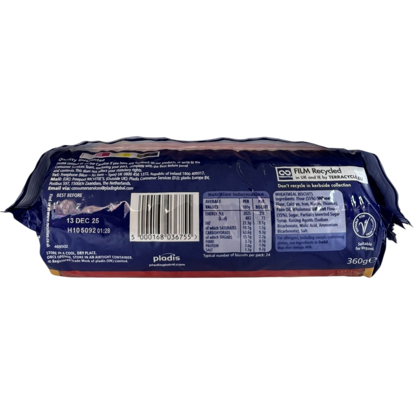 McVitie's Digestive Original Whole Wheat Biscuit Snacks