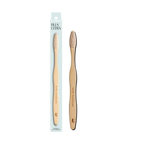 Plus Ultra Bamboo Toothbrush - Bpa Free Soft Bristle Toothbrush For Adults - Dentist-Approved All-Natural Toothbrush With Hello