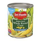 Del Monte Canned Fresh Cut Golden Sweet Whole Kernel Corn No Salt Added, 8.75-Ounce (Pack Of 12)