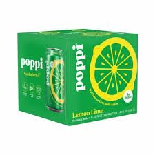 KD Chocolates Lemon Lime Prebiotic Soda - 4 Pack, 12 fl oz Cans