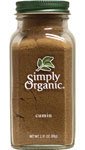 Simply Organic Ground Cumin Seed, 2.31 Ounce Glass Jar, Rich, Warm, Complex Earthy Spice Flavor, Certified Organic, Kosher