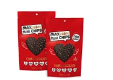 Max Sweets Max Vegan Chocolate Mini Chips-Atkins Paleo Diaplayic Diet Friendly Health Snack - Gluten Free Soy Free Corn Free & Zero Sugar (2 Pack) - Vegan
