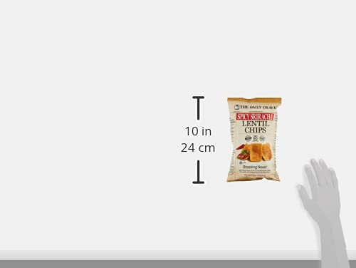 The Daily Crave Lentil Chips, Spicy Sriracha, 5 Ounce, Yellow
