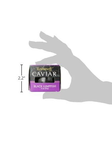 Romanoff Caviar, Black Lumpfish, 2 Oz., (Pack Of 3)
