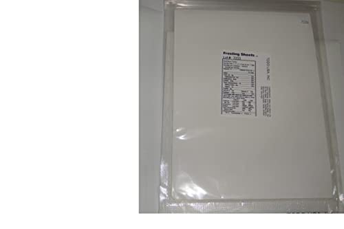pizety Edible Rice and Wafer Paper, 8.5 x 11 Inch Wafer Paper (100, White)