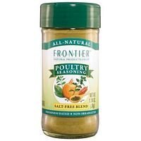 Frontier Co-Op Salt-Free Poultry Seasoning, 1.34 Ounce Bottle, Blend Of Sage, Thyme & Onion, Perfect For Poultry & Stuffing