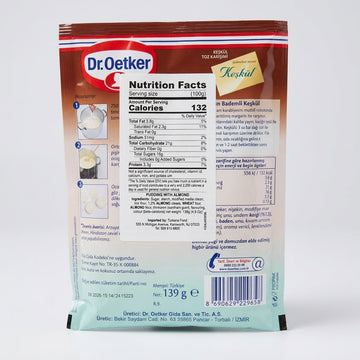 Dr. Oetker Keşkül 139g - Traditional Turkish Almond Pudding Mix