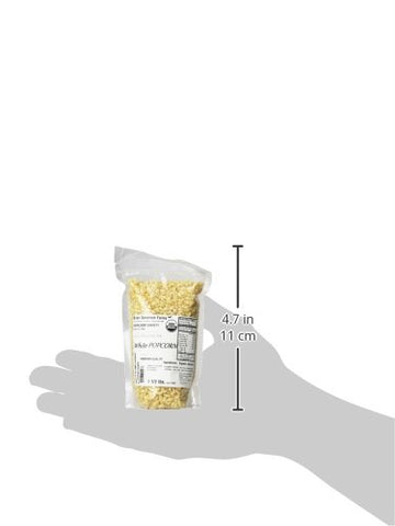 Organic White Popcorn, Heirloom Variety, Penn. Dutch Butter Flavored, Non-Gmo, Farmer Direct, 1 1/2 Lbs.