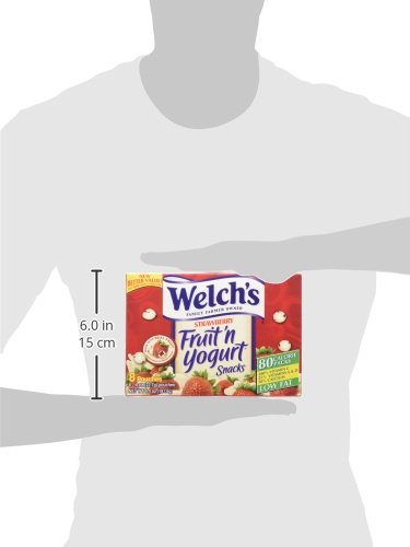Welch'S Strawberry Fruit'N Yogurt Snacks 8 Pouches (2 Pack - 16 Pouches Total)