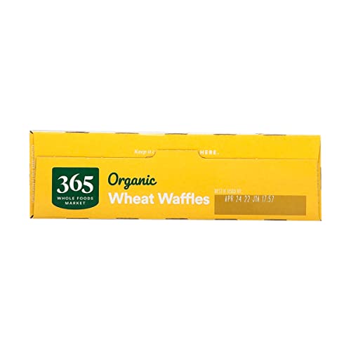 365 by Whole Foods Market Organic Wheat Waffles Cereal, 13 Oz - Healthy Breakfast Option, Whole Grain, Delicious and Nutritious