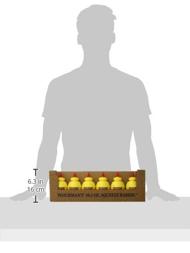 Plochman'S Premium Mild Yellow Mustard 10.5 , Vinegar, 252 Ounce, (Pack Of 24)