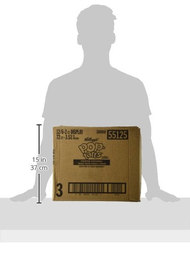 Pop-Tarts Breakfast Toaster Pastries, Whole Grain Frosted Brown Sugar Cinnamon Flavored, Bulk Size, 72 Count (Pack Of 12, 21.1 O