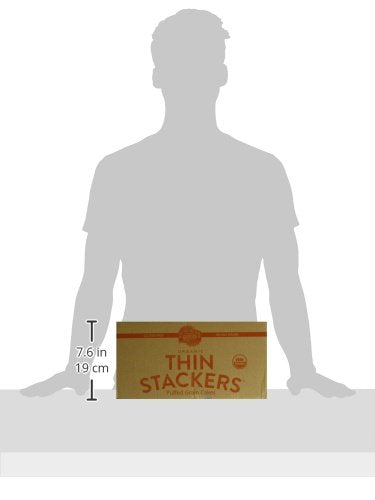 Lundberg Family Farms Organic Thin Stackers Grain Cakes, Brown Rice Salt Free, 5.9 Ounce (Pack Of 12)