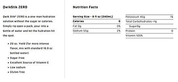 Sqwincher Zero Qwik Stik - Sugar Free Electrolyte Powdered Beverage Mix, 50 Count Bag, 2 Pack (100 Sticks Total) (Cool Citrus)