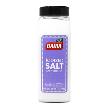 Badia Iodized Salt, 40 Ounce (Pack of 4)