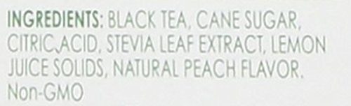 True Citrus Peach Iced Tea Mix - Instant Powdered Drink Packets, 6 Count (Pack of 4), Red