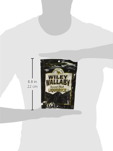 Wiley Wallaby Gourmet Australian Style Liquorice Gourmet Black Liquorice, 10-Ounce (Pack Of 4)