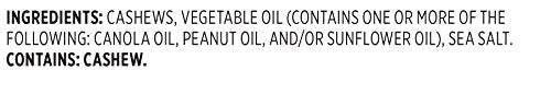 Snak Club Roasted & Salted Cashews, 2.5 Ounce (Pack Of 6)