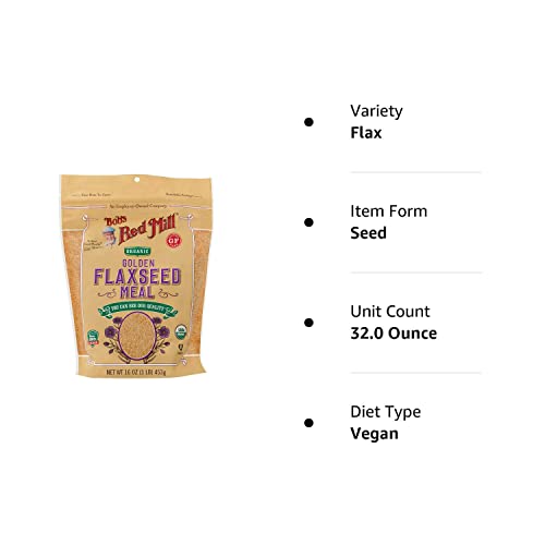 Bob'S Red Mill Golden Flaxseed Meal, 16.0 Ounce (Pack Of 2)
