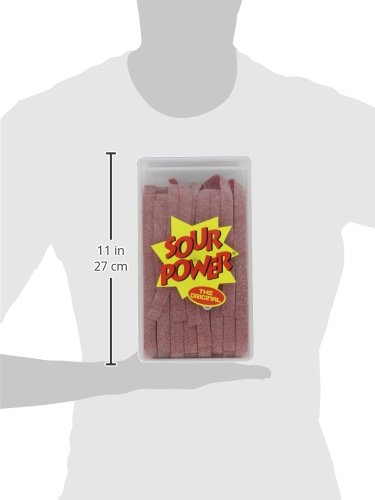 Sour Power Belts, Watermelon (150-Count Belts), 42.3-Ounce Tub, 150 Count (Pack of 1)