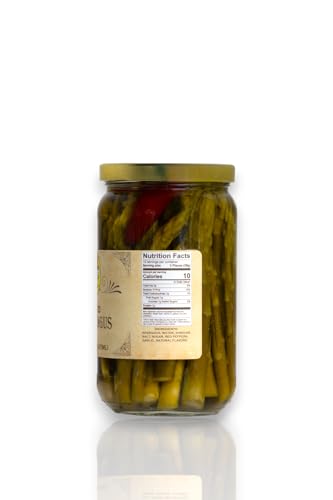 Buc-ee's Pickled Asparagus - Crisp & Zesty, Fat-Free, 16 fl oz, No MSG, No Artificial Preservatives