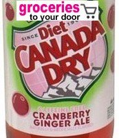Canada Dry Ginger Ale Diet Cranberry, 12 oz Can, 12 Pack
