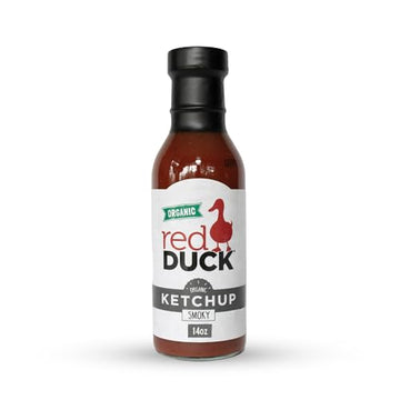 Red Duck Smoky Organic Ketchup, Vegan, All Natural, 14 oz, Model 95A