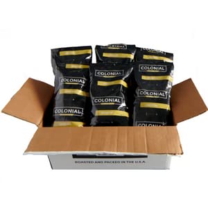 Colonial Coffee 12 Count Single Pot Coffee Packets – Assorted Variety Pack, Medium & Dark Roast Blends | Pre-Measured Frac Packs For 12 Cup Maker | Bulk Ground Gourmet Coffee For Home & Office
