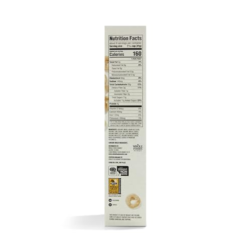 365 by Whole Foods Market Organic Honey & Nut Morning O's Cereal, 12.2 Ounce, Pack of 1
