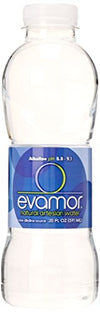 Evamor Natural Alkaline Artesian Water-20 Fl Oz (Pack Of 12) -Alkaline Natural Artesian Water, Plastic Water Bottles, Recyclable